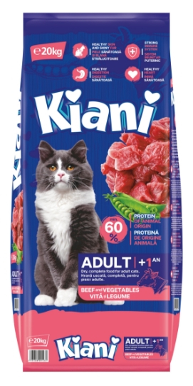 KIANI Adult cu VITĂ și LEGUME (+1an)